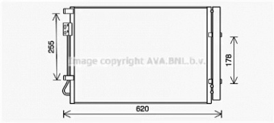 AVA QUALITY COOLING hy5448d -  Конденсатор, кондиционер